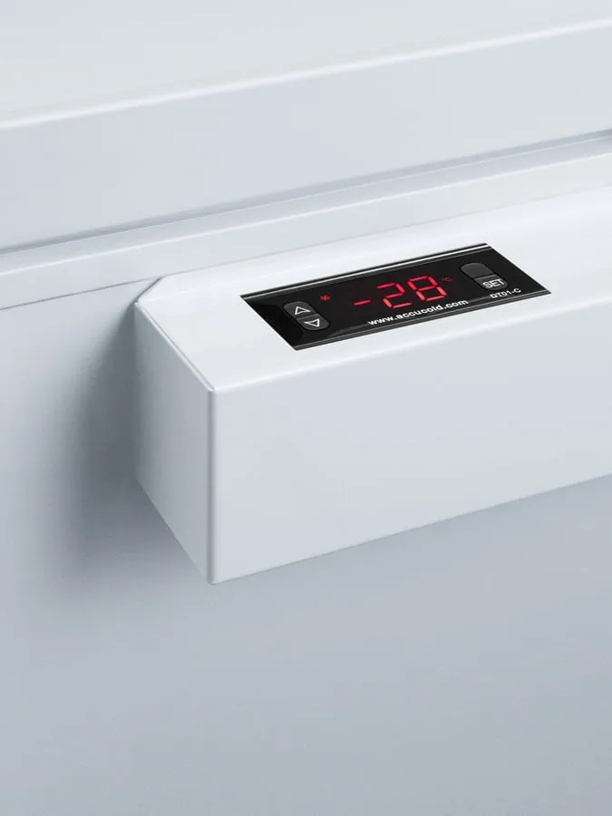 Summit VT125IB Laboratory Chest Freezer Capable Of -30 C (-22 F) Operation With Dual Blue Ice Banks