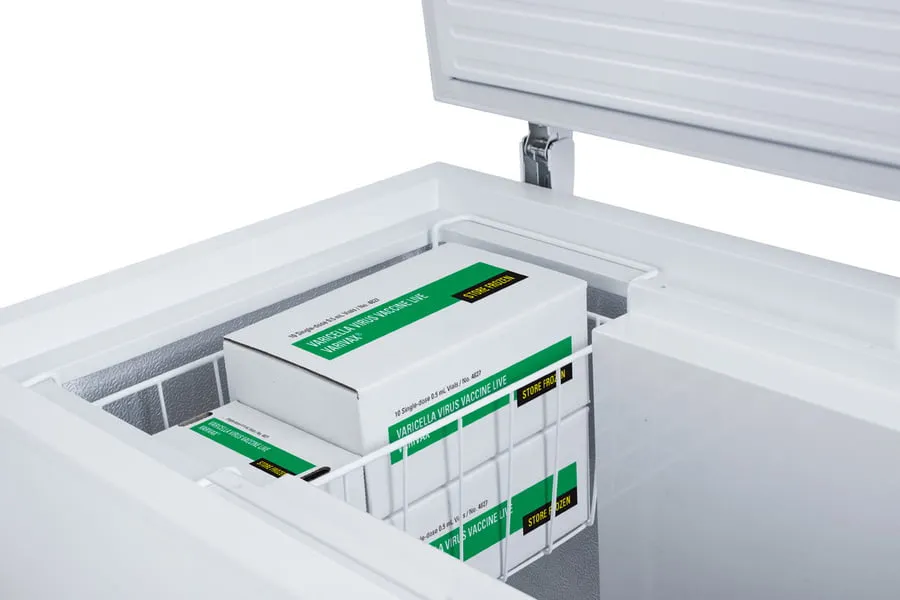 Summit VT125IB Laboratory Chest Freezer Capable Of -30 C (-22 F) Operation With Dual Blue Ice Banks