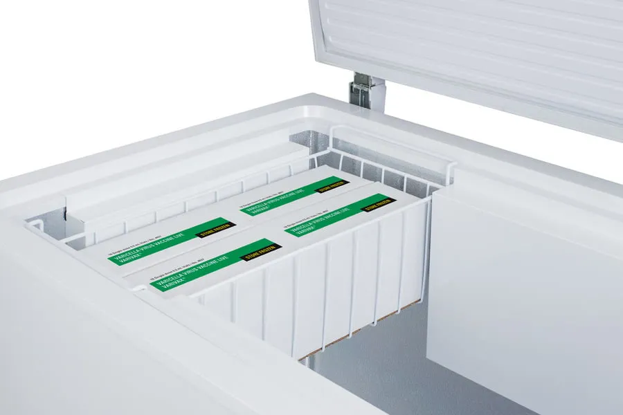 Summit VT175IB Laboratory Chest Freezer Capable Of -30 C (-22 F) Operation With Dual Blue Ice Banks