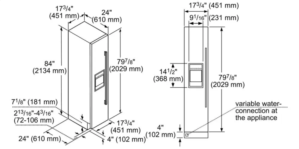 Thermador T18ID905LP Built-In Freezer W/Iwd