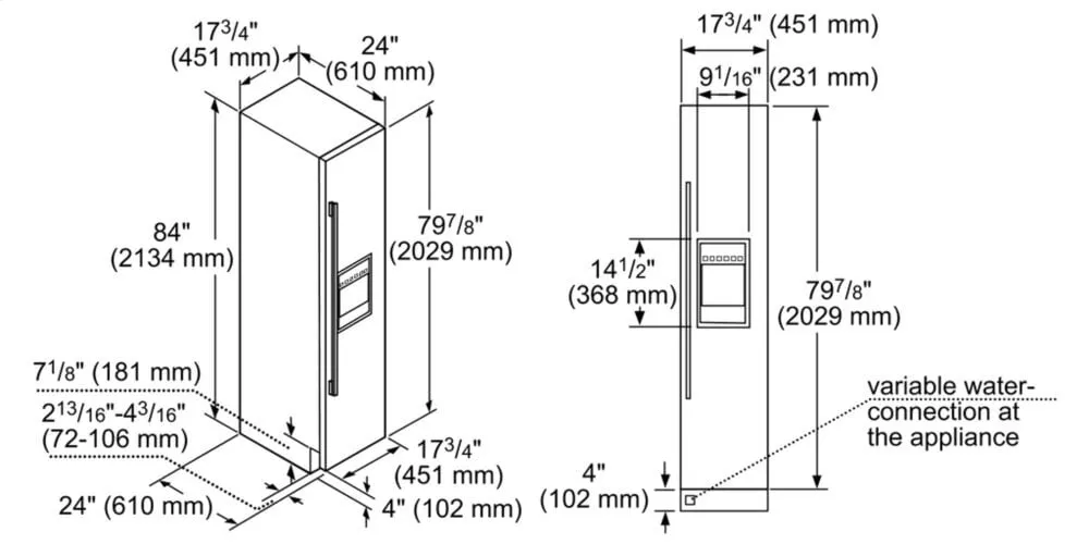 Thermador T18ID905RP Built-In Freezer W/Iwd