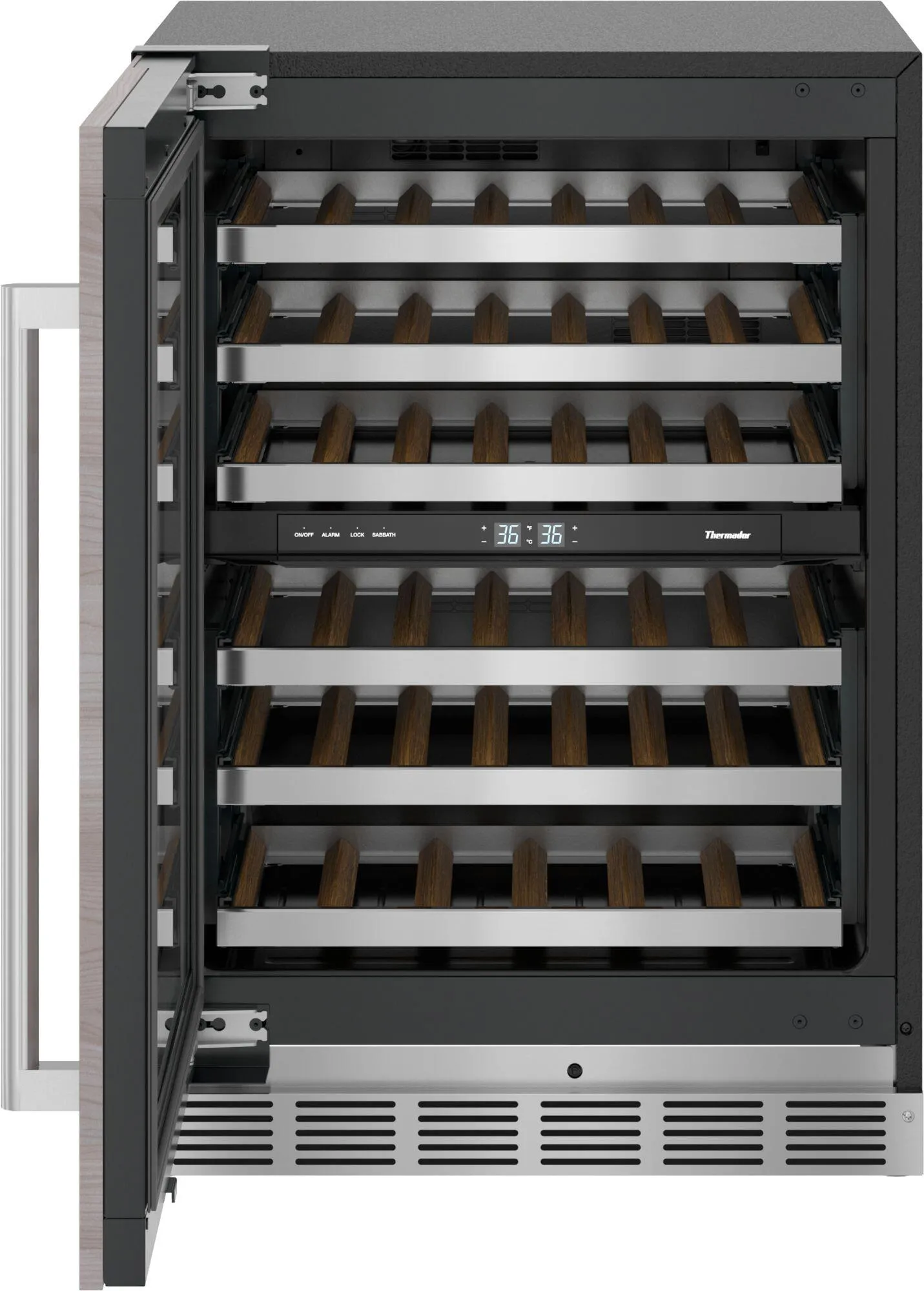 Thermador T24UW905LP Freedom Wine Cooler With Glass Door 24'' T24Uw905Lp