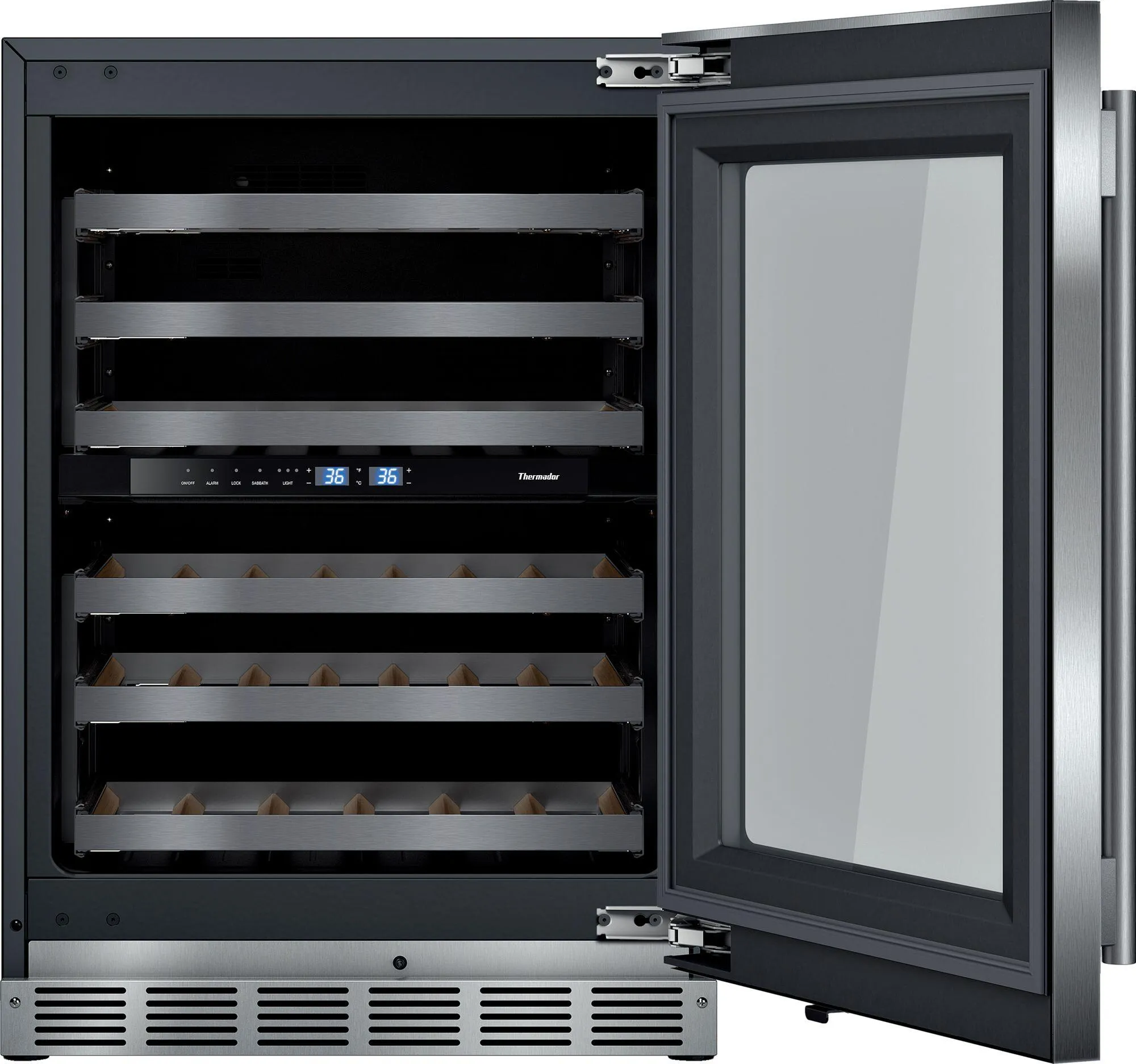 Thermador T24UW915RS Freedom Wine Cooler With Glass Door 24'' Professional T24Uw915Rs