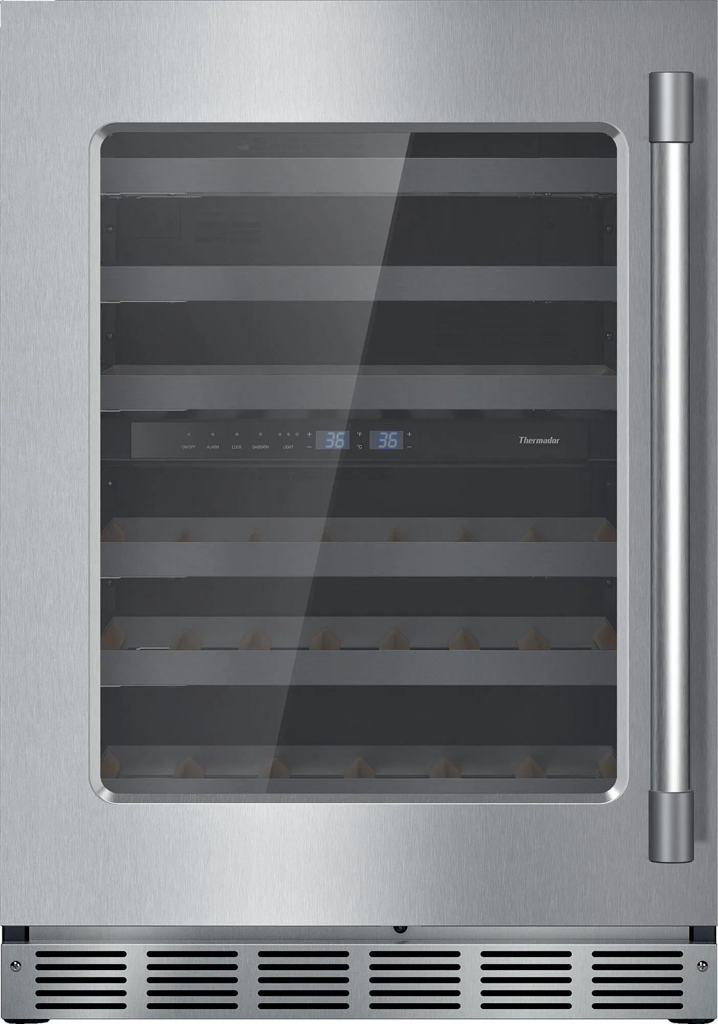 Thermador T24UW925LS Freedom Wine Cooler With Glass Door 24'' Professional T24Uw925Ls