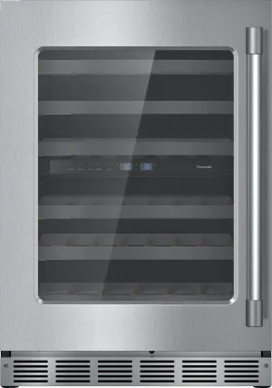 Thermador T24UW925LS Freedom Wine Cooler With Glass Door 24'' Professional T24Uw925Ls