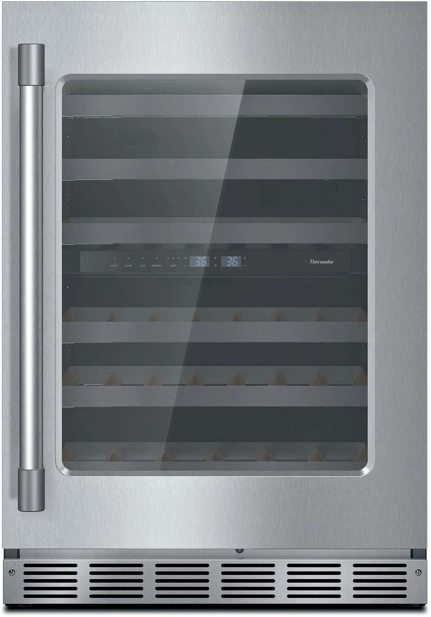 Thermador T24UW925RS Freedom Wine Cooler With Glass Door 24'' Professional T24Uw925Rs