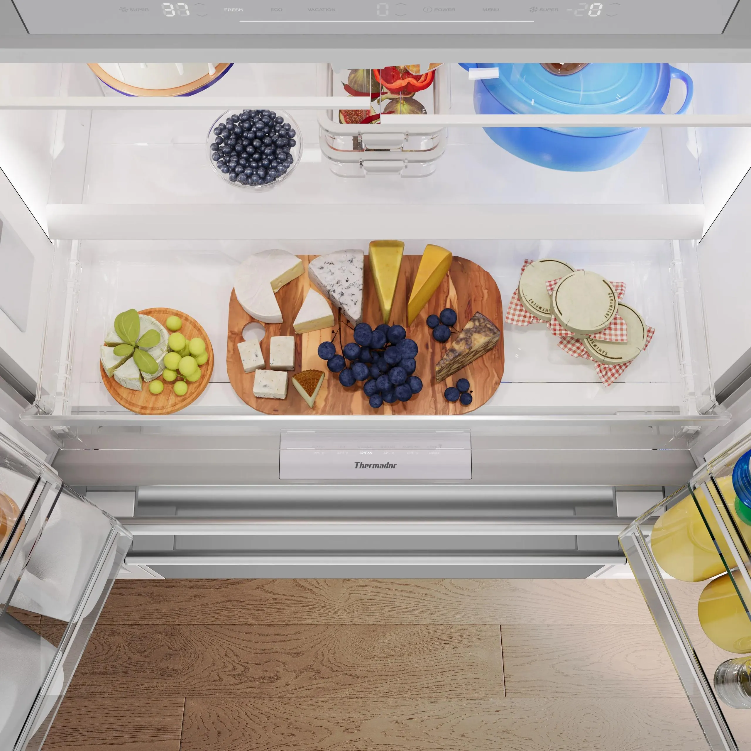 Thermador T36FL810NS Masterpiece Freestanding French Door Bottom Mount Refrigerator 36'' Masterpiece Stainless Steel