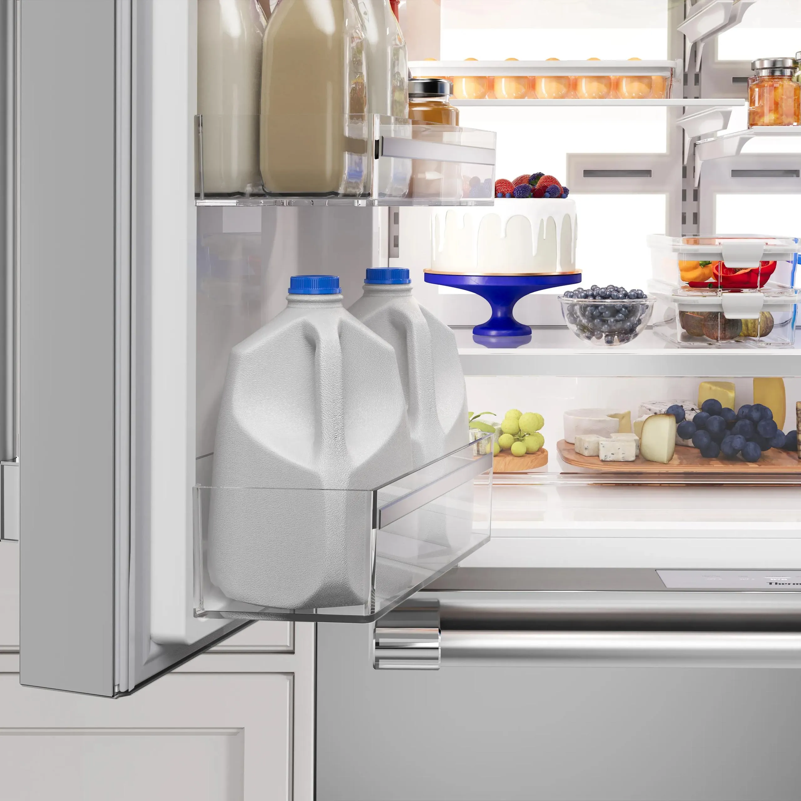 Thermador T36FL821NS Professional Freestanding French Door Bottom Mount Refrigerator 36'' Professional Stainless Steel
