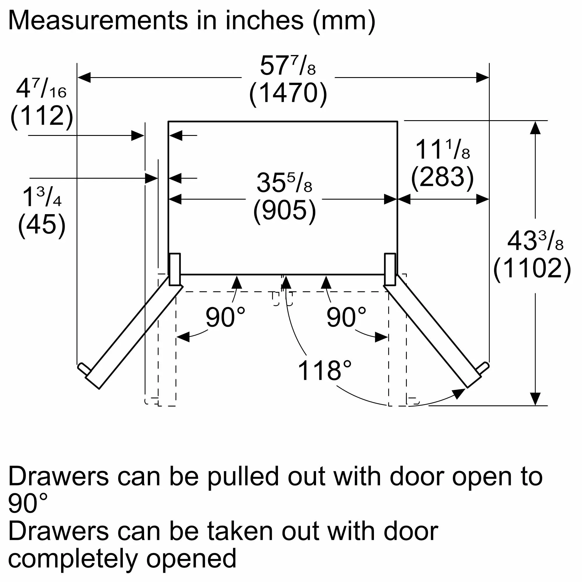 Thermador T36FL821NS Professional Freestanding French Door Bottom Mount Refrigerator 36'' Professional Stainless Steel