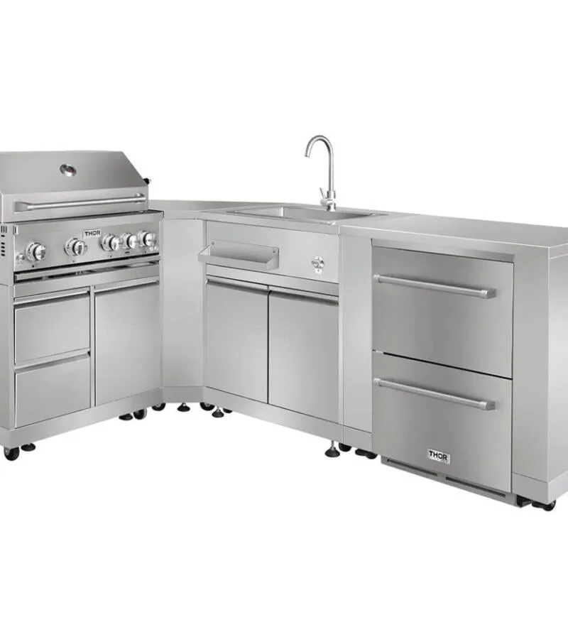 Thor Kitchen MK02SS304 Outdoor Kitchen Refrigerator Cabinet In Stainless Steel