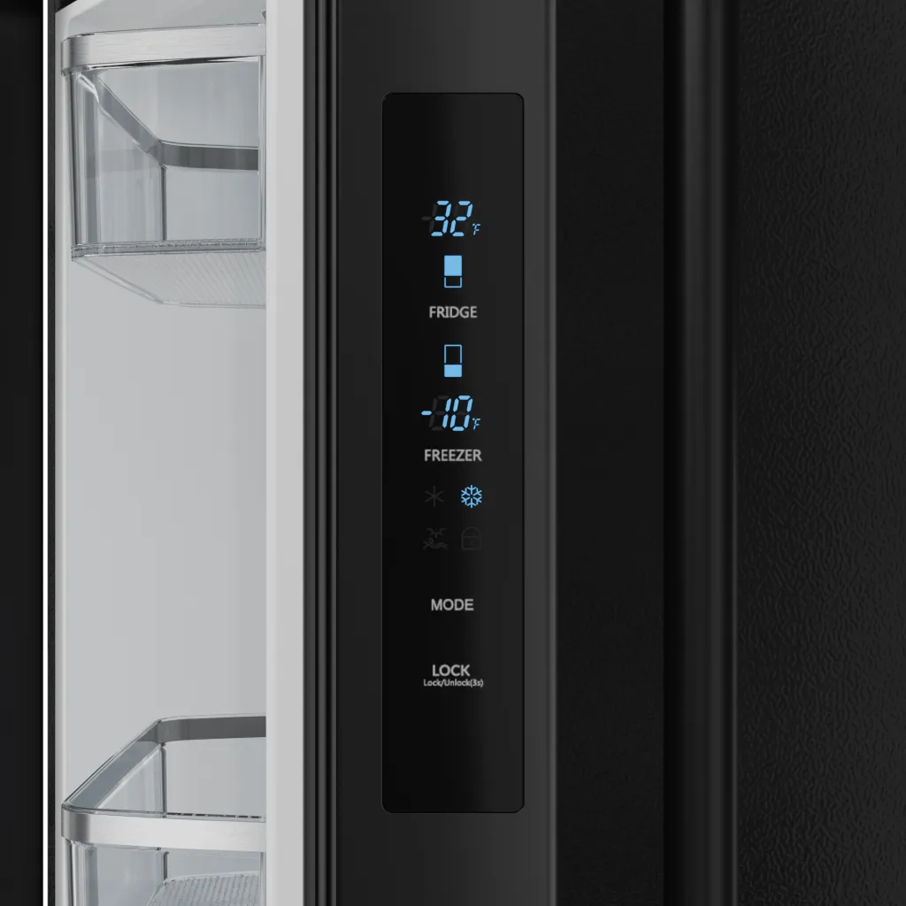 Thor Kitchen RF3017FFD00 30 Inch 17.7 Cu Ft French Door Counter Depth Refrigerator With Ice Maker In Black Gordon Ramsay Series - Rf3017Ffd00