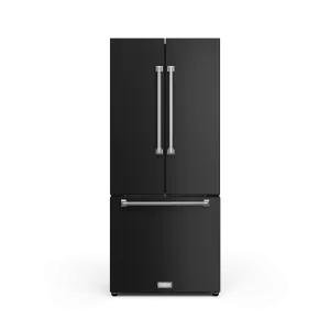 Thor Kitchen RF3017FFD00SS 30 Inch 17.7 Cu Ft French Door Counter Depth Refrigerator With Ice Maker In Black/Stainless Steel Gordon Ramsay Series - Rf3017Ffd00-Ss