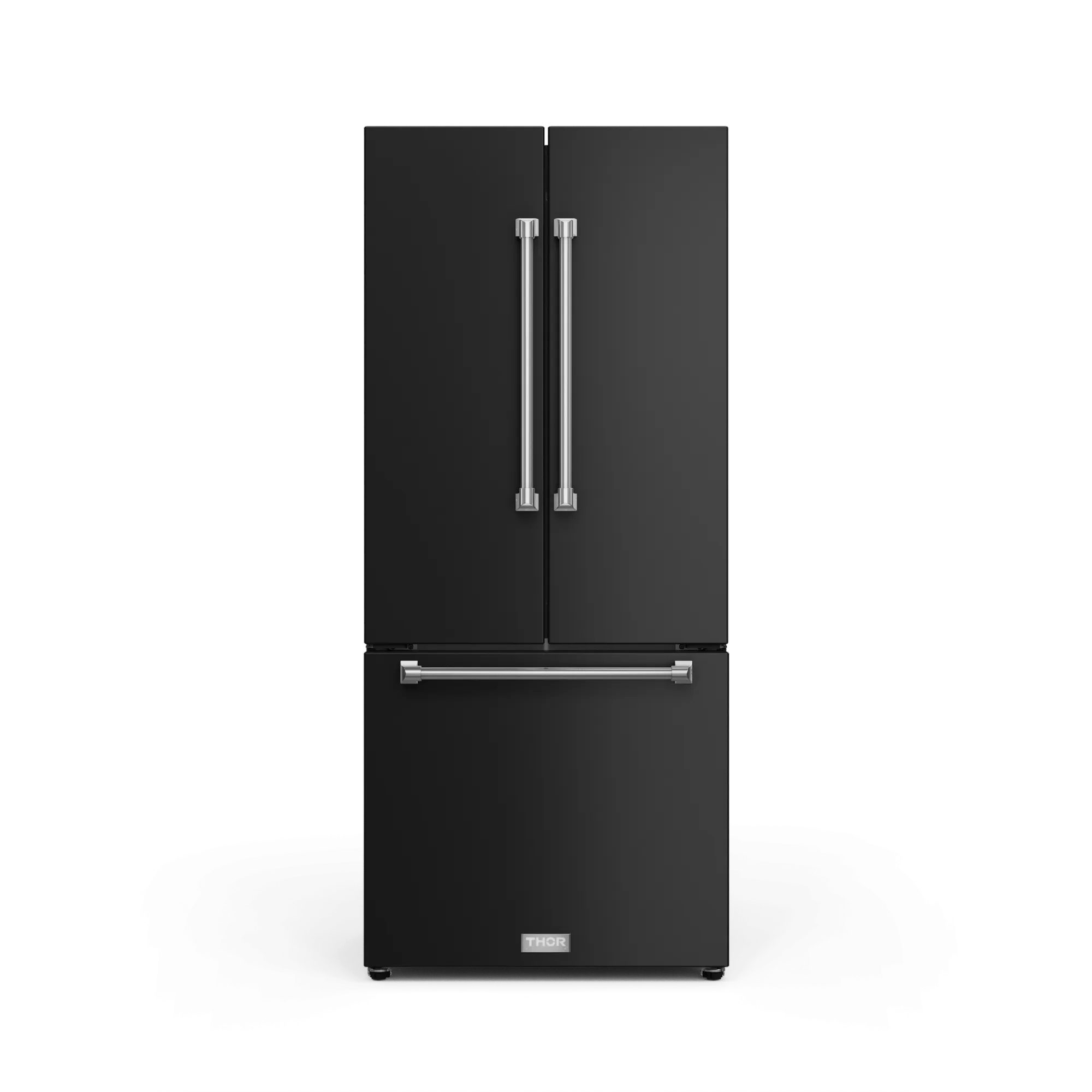 Thor Kitchen RF3017FFD00SS 30 Inch 17.7 Cu Ft French Door Counter Depth Refrigerator With Ice Maker In Black/Stainless Steel Gordon Ramsay Series - Rf3017Ffd00-Ss