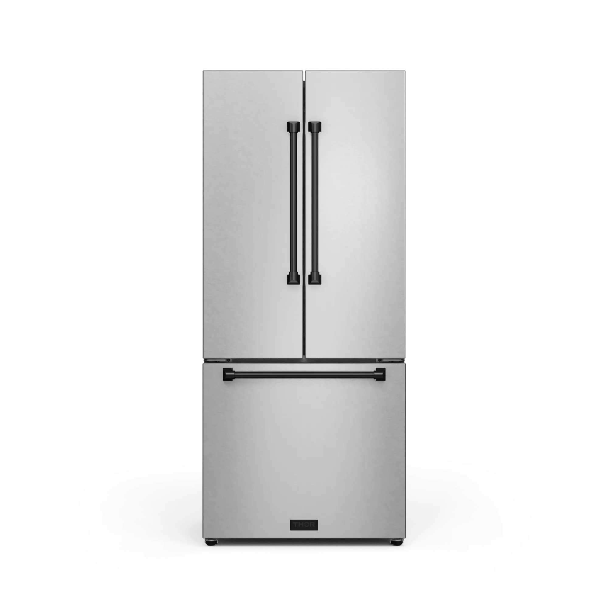 Thor Kitchen RF3017FFD99BLK 30 Inch 17.7 Cu Ft French Door Counter Depth Refrigerator With Ice Maker In Stainless Steel/Black Gordon Ramsay Series - Rf3017Ffd99-Blk