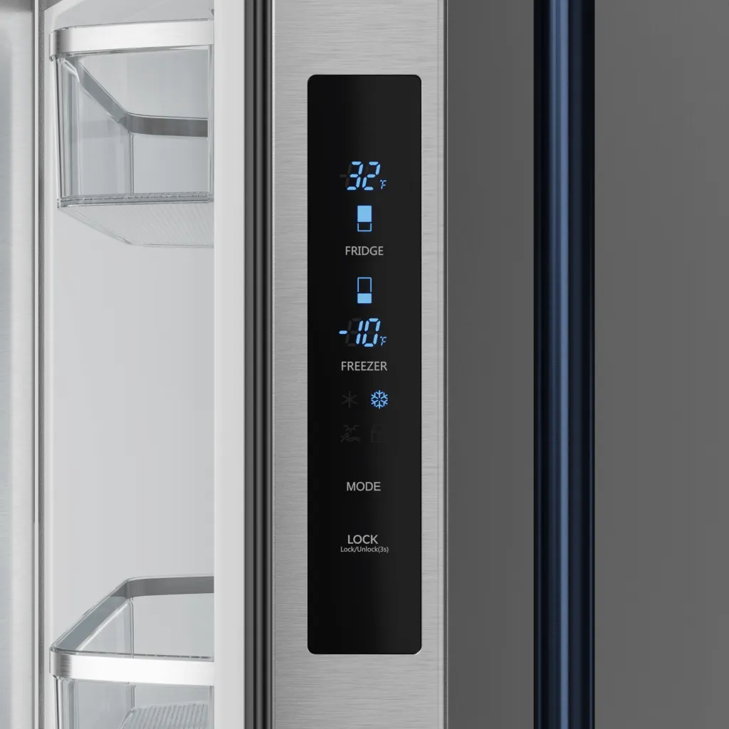 Thor Kitchen RF3017FFD99BLU 30 Inch 17.7 Cu Ft French Door Counter Depth Refrigerator With Ice Maker In Stainless Steel/Navy Blue Gordon Ramsay Series - Rf3017Ffd99-Blu