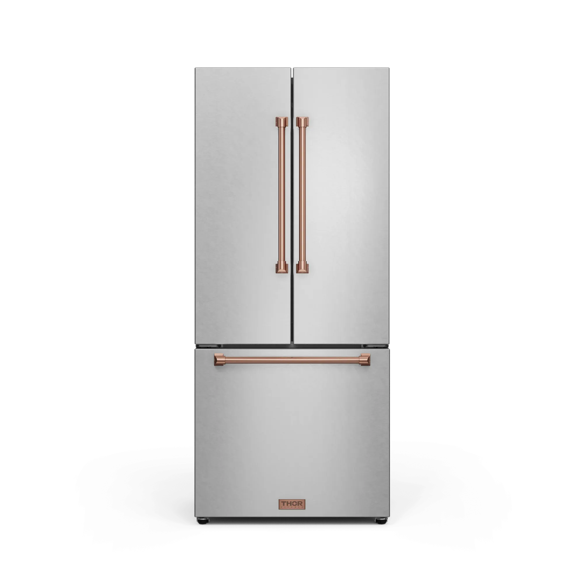Thor Kitchen RF3017FFD99RSG 30 Inch 17.7 Cu Ft French Door Counter Depth Refrigerator With Ice Maker In Stainless Steel/Rose Gold Gordon Ramsay Series - Rf3017Ffd99-Rsg