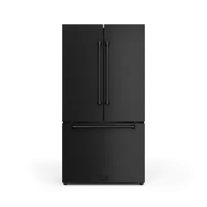 Thor Kitchen RF3621CTD00 36 Inch 20.3 Cu Ft French Door Counter Depth Refrigerator With Ice Maker In Black Gordon Ramsay Series - Rf3621Ctd00