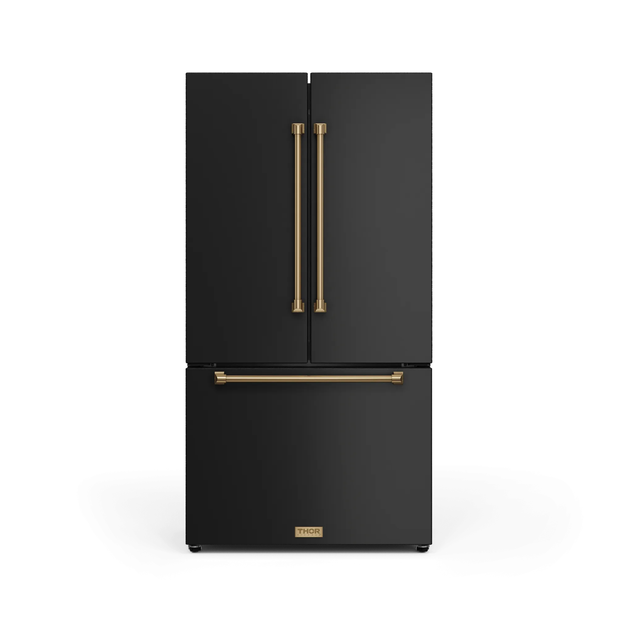Thor Kitchen RF3621CTD00BRZ 36 Inch 20.3 Cu Ft French Door Counter Depth Refrigerator With Ice Maker In Black/Bronze Gordon Ramsay Series - Rf3621Ctd00-Brz