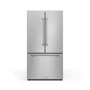 Thor Kitchen RF3621CTD99 36 Inch 20.3 Cu Ft French Door Counter Depth Refrigerator With Ice Maker In Stainless Steel Gordon Ramsay Series - Rf3621Ctd99