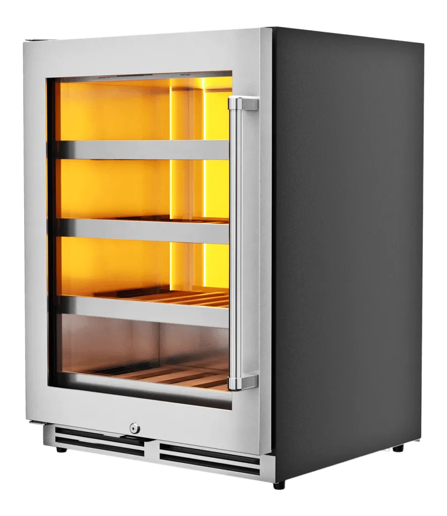 Thor Kitchen TWC24ULLH Thor Kitchen 24-Inch Single Zone Wine Cooler. Left Swing. 45 Wine Bottle Capacity - Model Twc24Ul-Lh