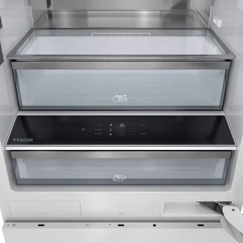 Thor Kitchen XRF3016BBP Thor Kitchen 30-Inch Built-In Panel-Ready Bottom Mount Refrigerator - Xrf3016Bbp