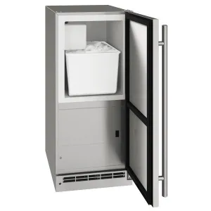 U-Line UOCR115SS01B 15 Crescent Ice Maker With Stainless Solid Finish (115 V/60 Hz Volts /60 Hz Hz)
