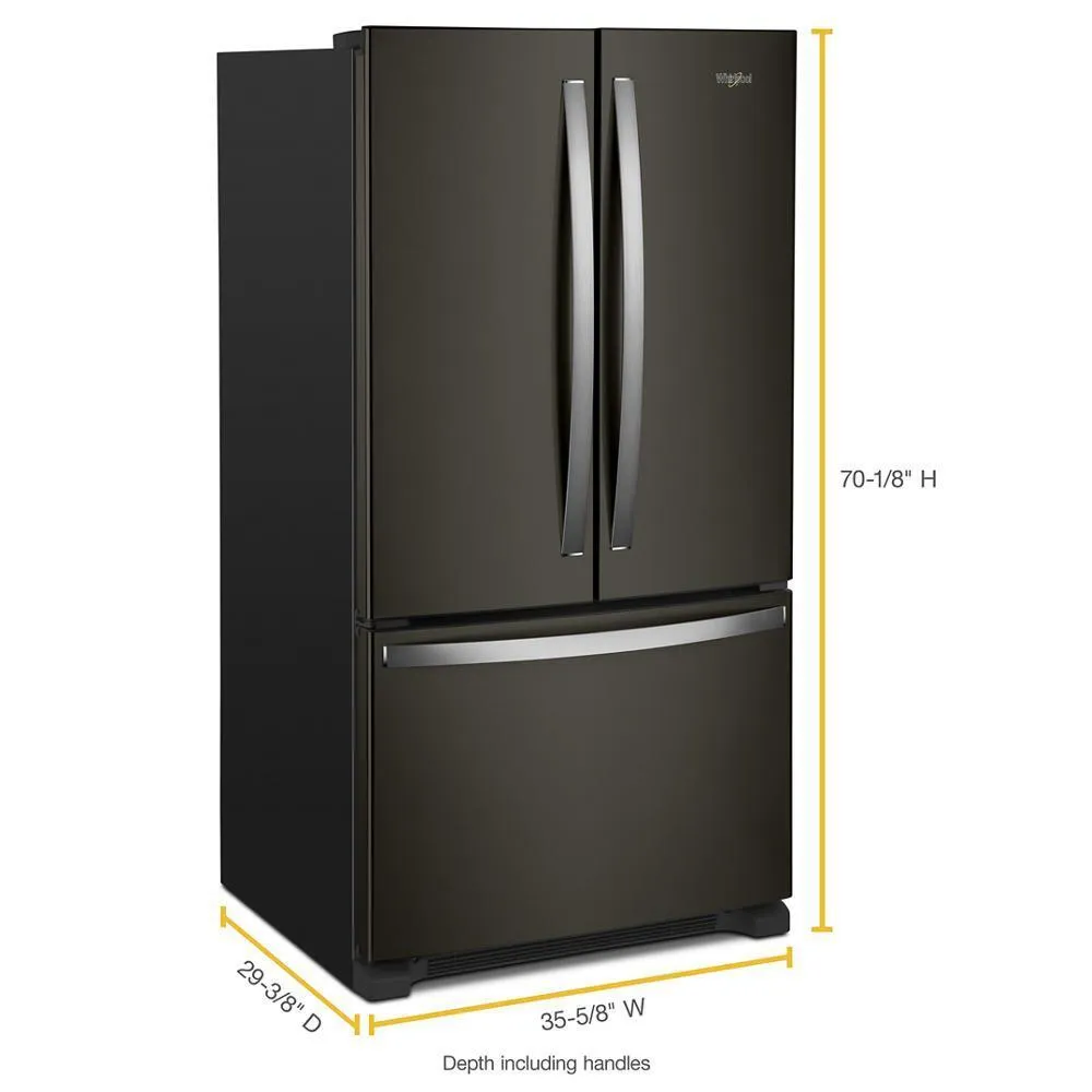 Whirlpool WRFC2036RV Whirlpool Counter-Depth French Door Bottom Mount Refrigerator