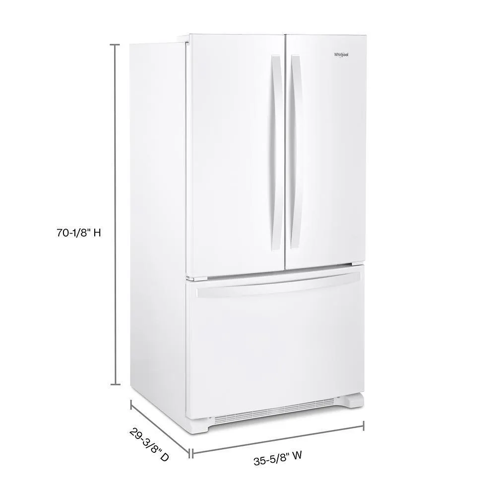 Whirlpool WRFC2036RW Whirlpool Counter-Depth French Door Bottom Mount Refrigerator