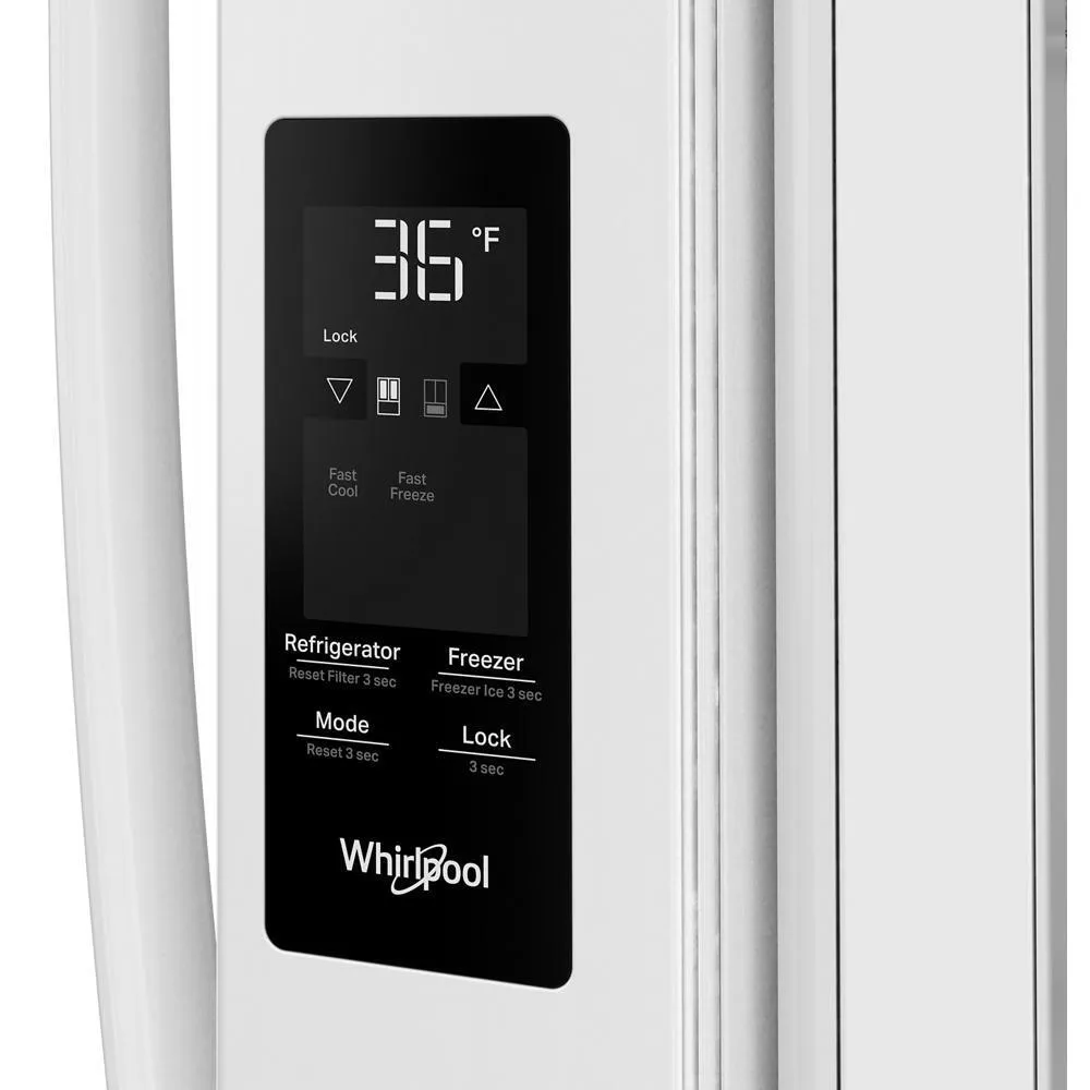 Whirlpool WRFF3136SW 36-Inch French Door Refrigerator With Ice Maker - 31 Cu. Ft.