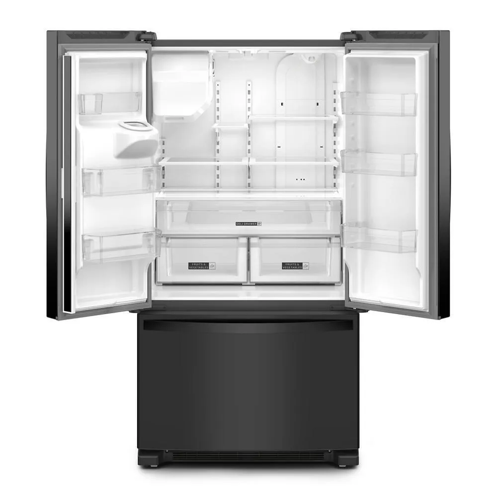 Whirlpool WRFF3436RB Whirlpool 36-Inch Wide French Door Bottom Mount Refrigerator