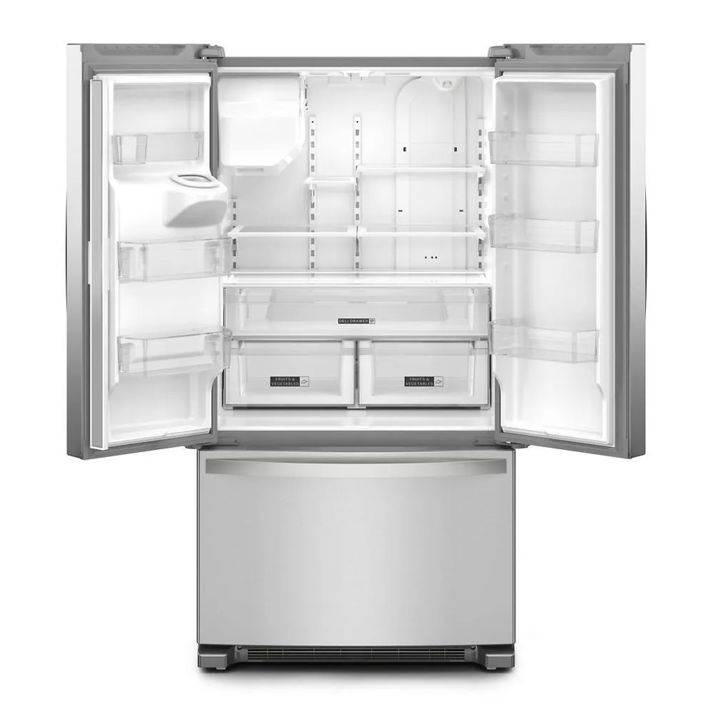 Whirlpool WRFF3436RZ Whirlpool 36-Inch Wide French Door Bottom Mount Refrigerator