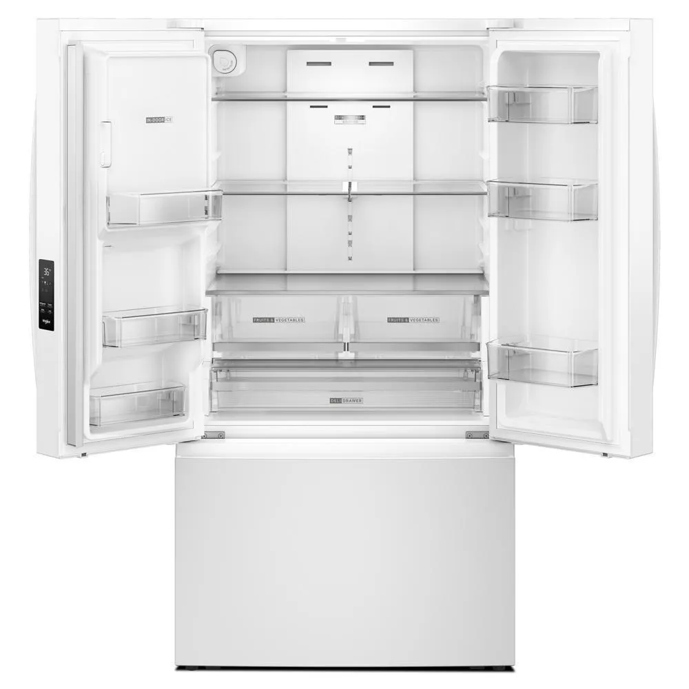 Whirlpool WRFF3536SW 36-Inch French Door Refrigerator With In-Door Water And Ice Maker - 30 Cu. Ft.