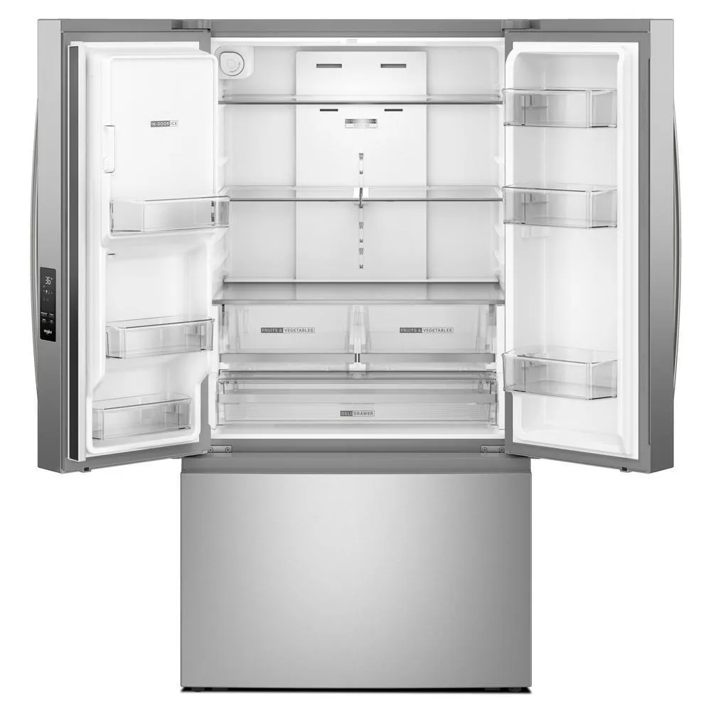 Whirlpool WRFF3536SZ 36-Inch French Door Refrigerator With In-Door Water And Ice Maker - 30 Cu. Ft.
