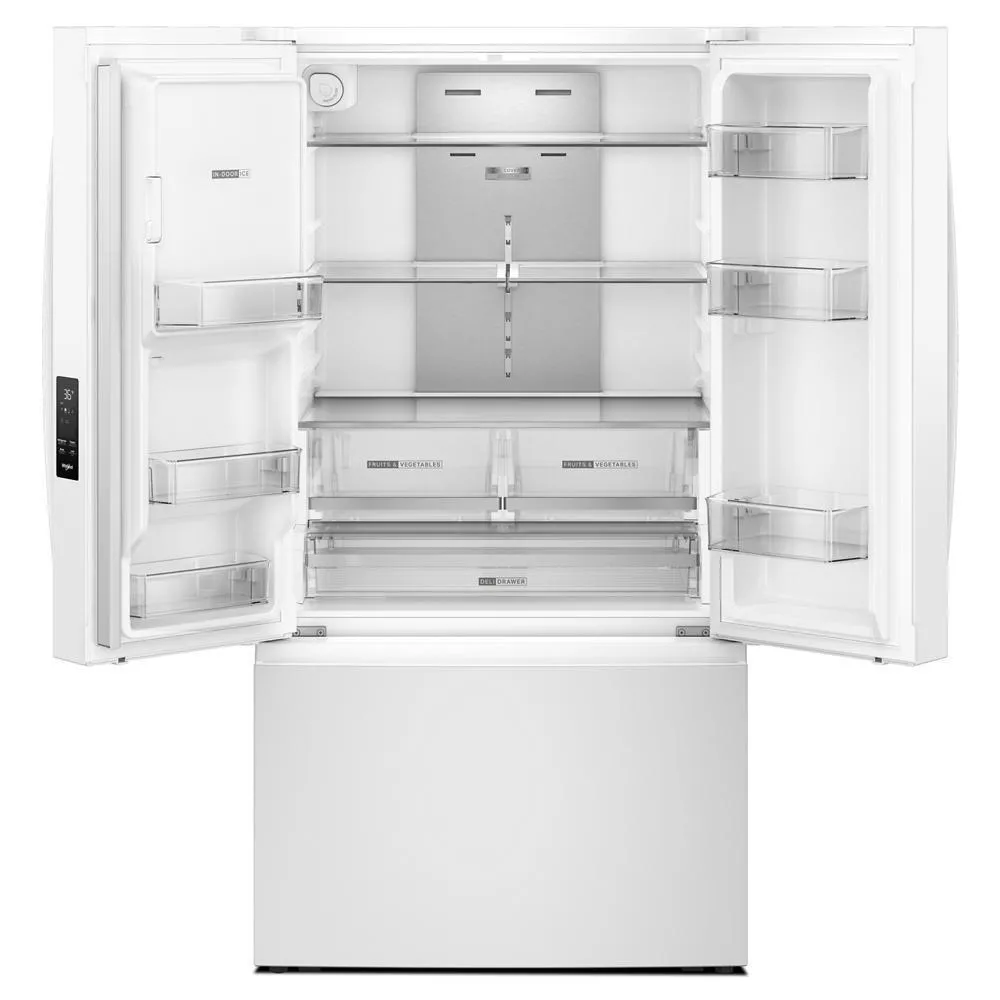 Whirlpool WRFF3736SW 36-Inch French Door Refrigerator With Dual Ice Makers - 30 Cu. Ft.