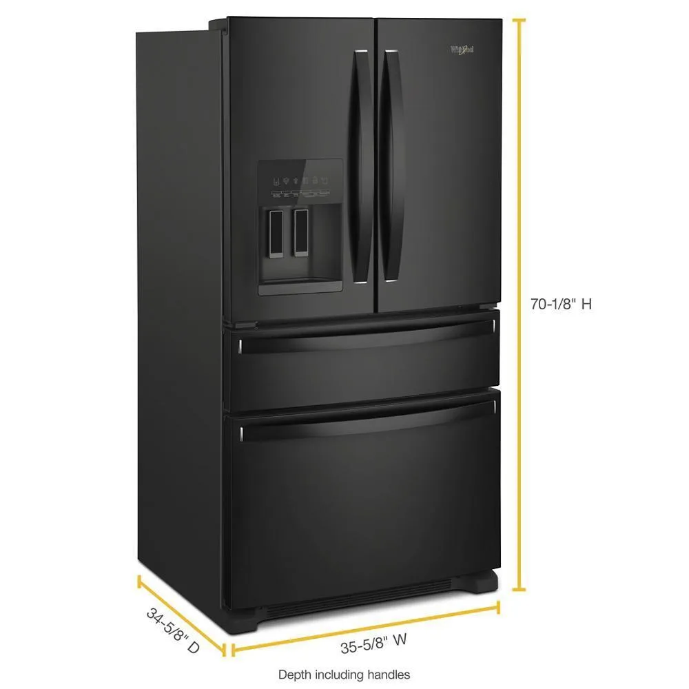 Whirlpool WRMF3636RB Whirlpool 36-Inch Wide French Door Bottom Mount Refrigerator