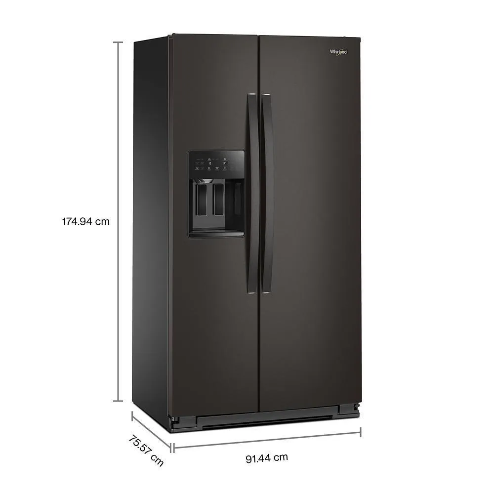 Whirlpool WRSC5536RV 36-Inch Wide Side-By-Side Refrigerator - 21 Cu. Ft.