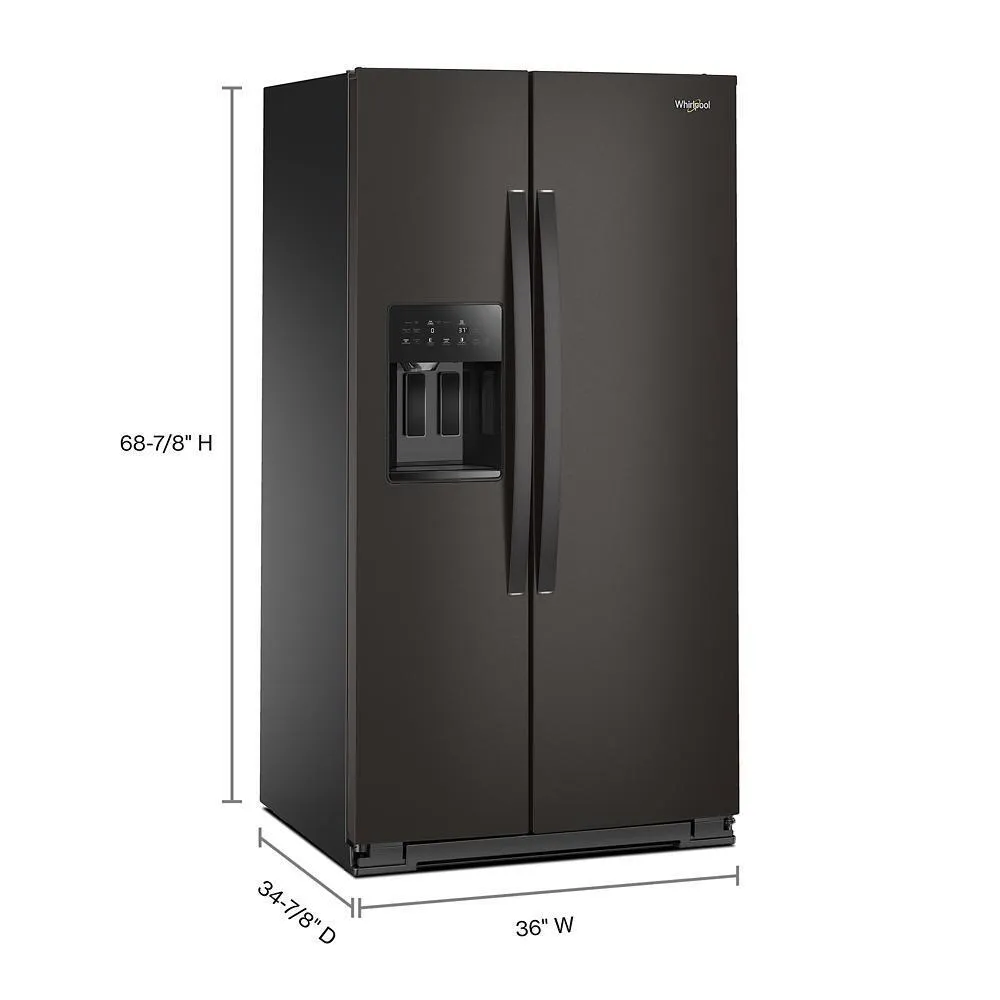 Whirlpool WRSF5536RV 36-Inch Wide Side-By-Side Refrigerator - 28 Cu. Ft.
