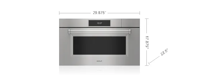 Wolf CSOP3050PMSP 30 M Series Professional Convection Steam Oven - Plumbed