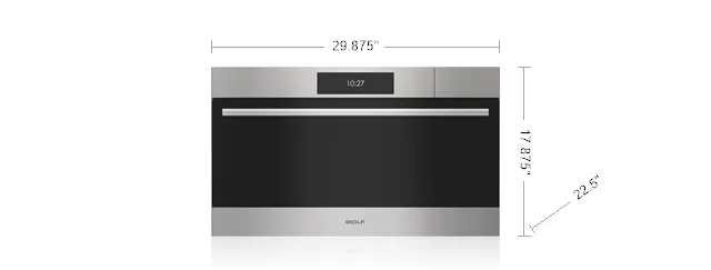 Wolf CSOP3050TEST 30 E Series Transitional Convection Steam Oven - Plumbed