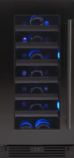 Xo Appliance XOU15WGBSL Wine Cooler 15 Black Stainless Lh