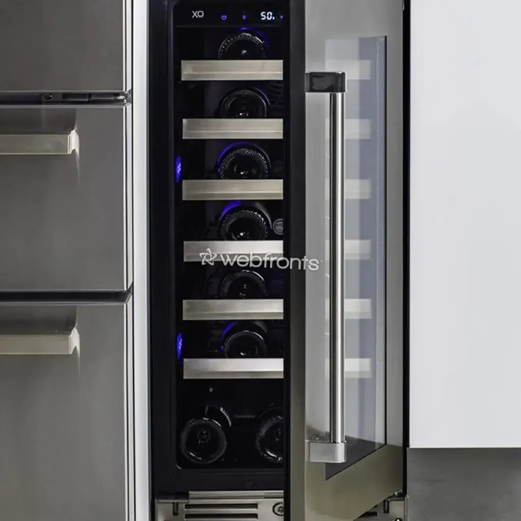 Xo Appliance XOU15WGBSR Wine Cooler 15 Black Stainless Rh