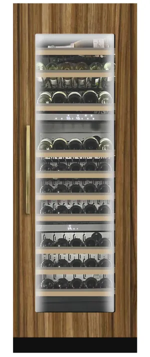 Xo Appliance XOU2470WTZGO Tall Built-In 3 Zone Wine Overlay Glass (Fits 24 X 70In - 84In Opening)