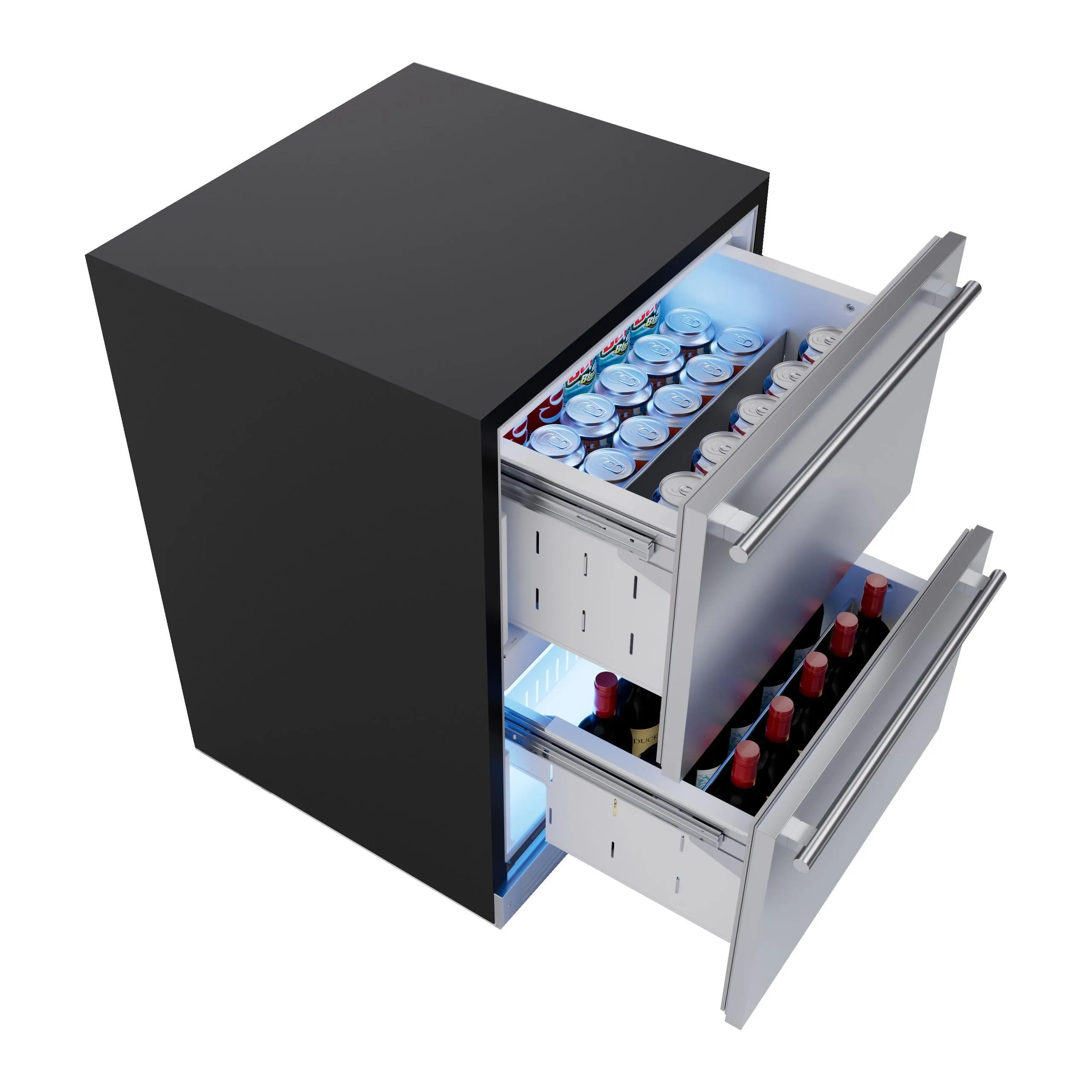 Xo Appliance XOU24RDS Refrigerated Drawers 24 Solid Ss Drawer Front