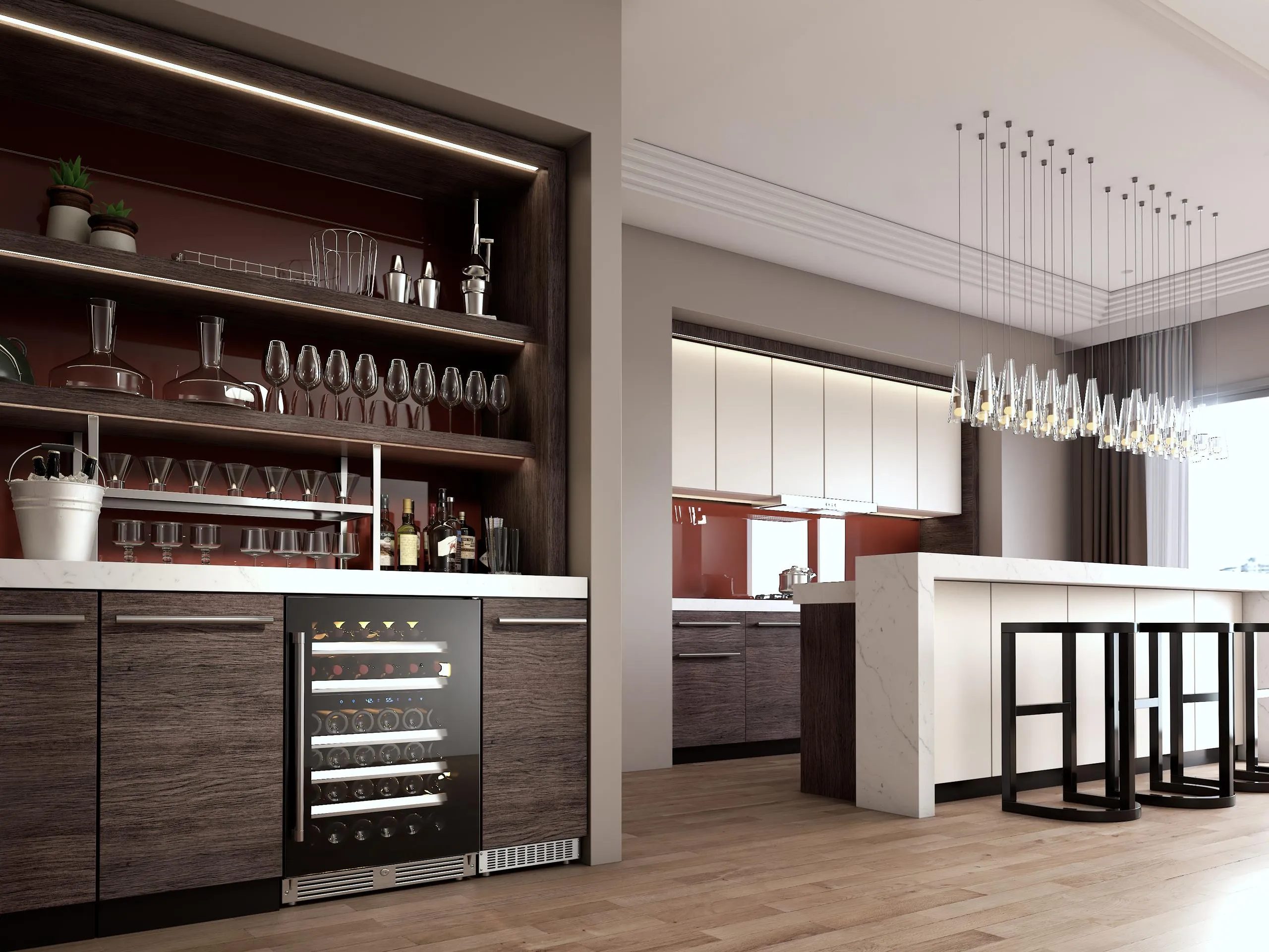 Xo Appliance XOU24WDZGBR Dual Zone Wine 24 Black Glass Rh