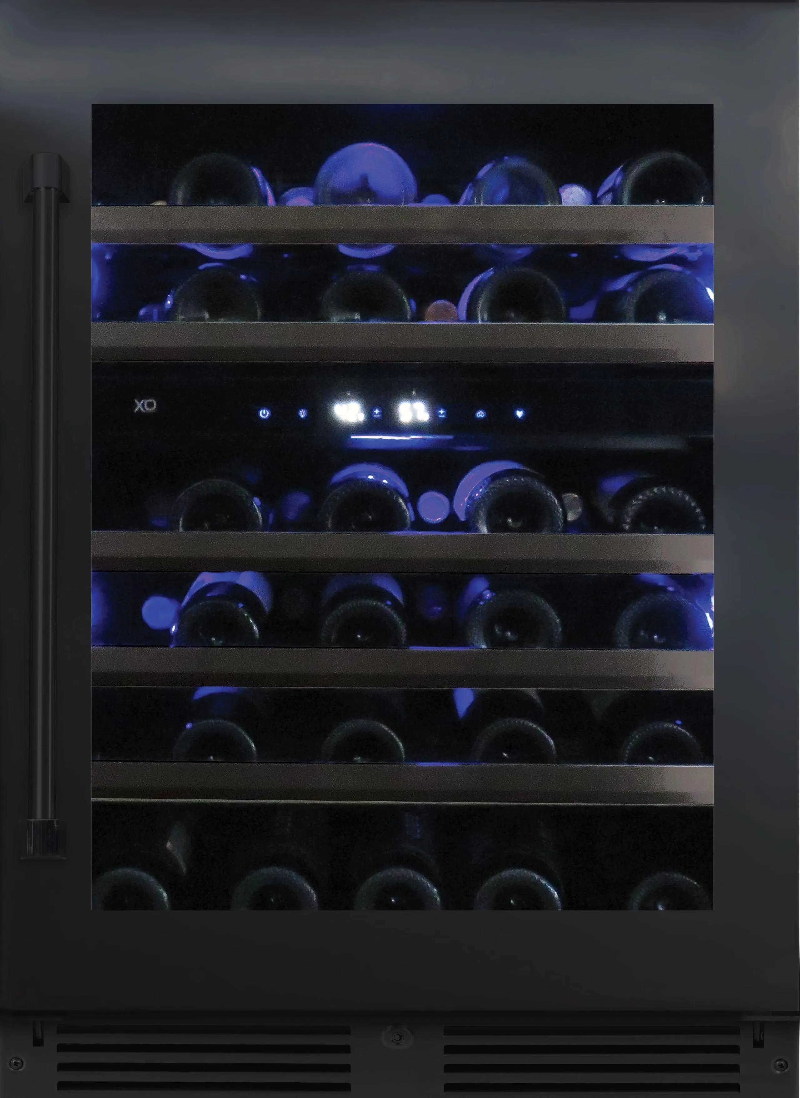 Xo Appliance XOU24WDZGBSR Dual Zone Wine 24 Black Stainless Rh