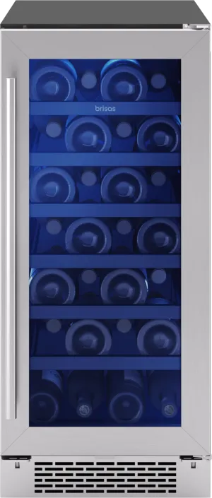 Zephyr BWN15C01AG Brisas Wine Cooler. 15In Uc. Ss Gls. Rvs Dr. 1Z