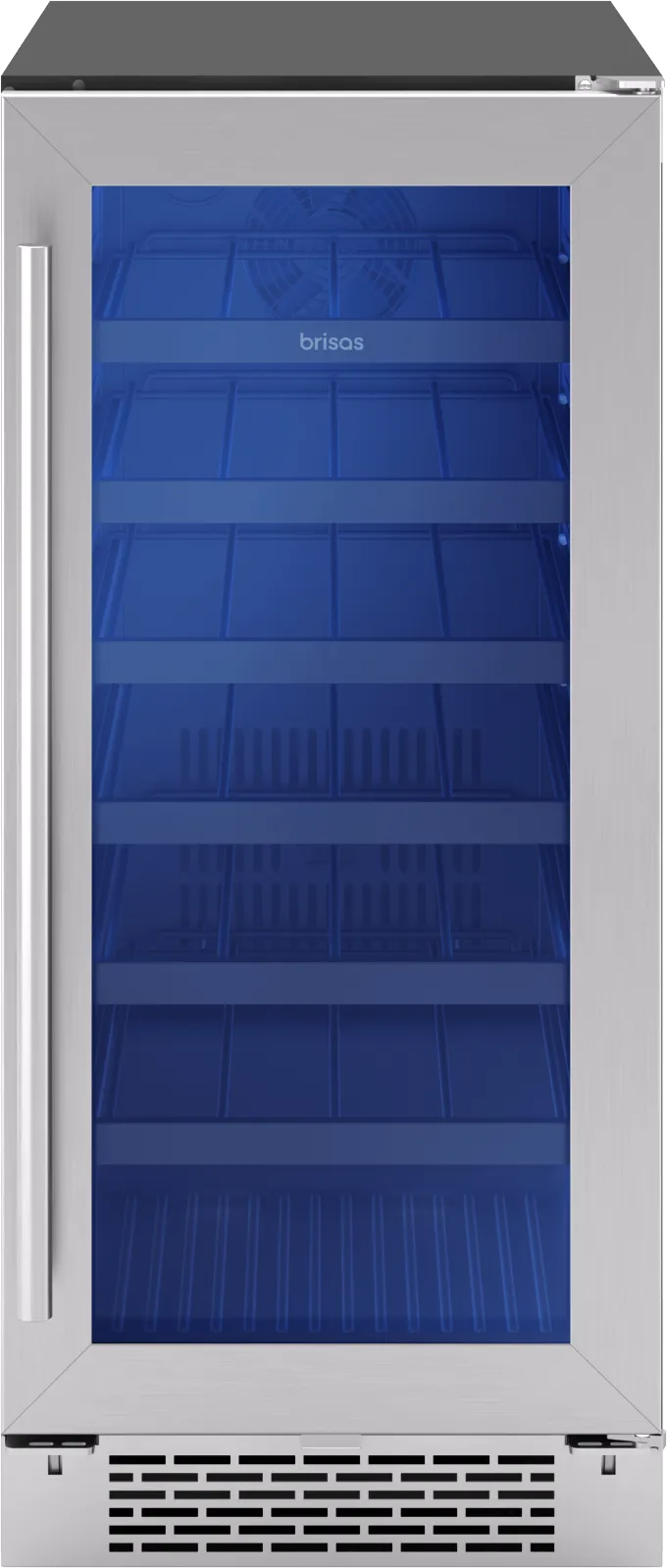 Zephyr BWN15C01AG Brisas Wine Cooler. 15In Uc. Ss Gls. Rvs Dr. 1Z