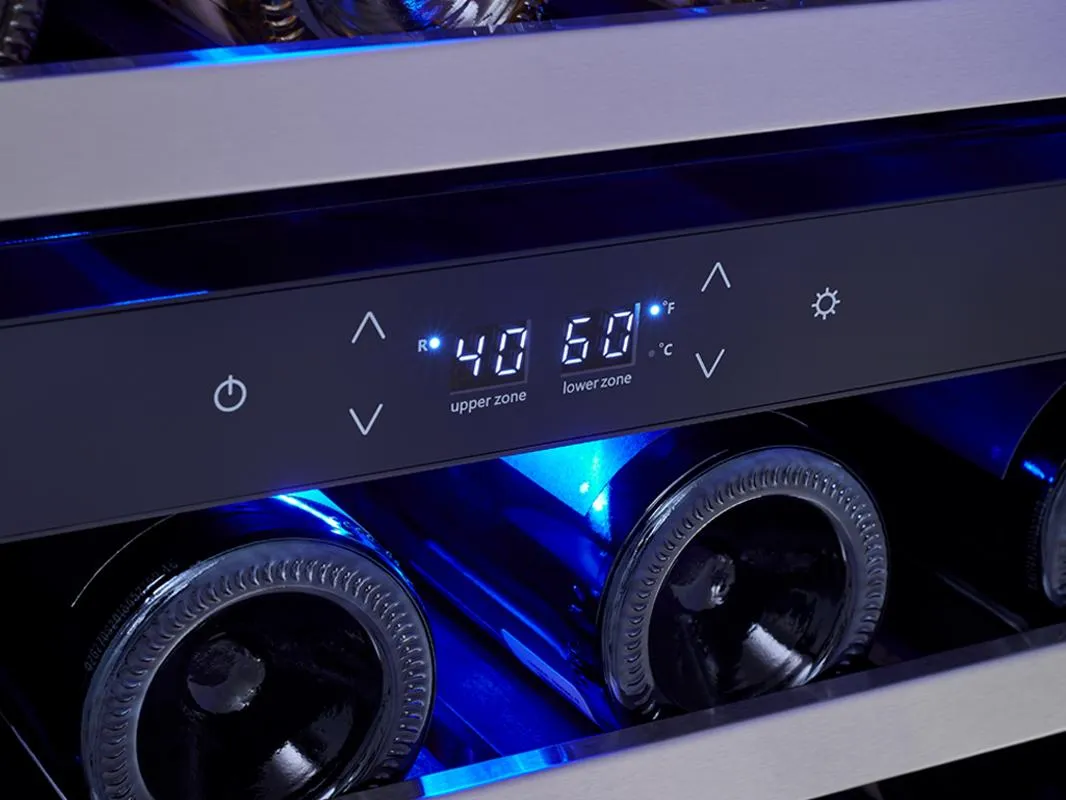 Zephyr PRPW24C02AG 24 Pro Dual Zone Wine Cooler