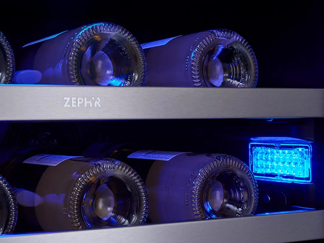 Zephyr PRPW24C02AG 24 Pro Dual Zone Wine Cooler