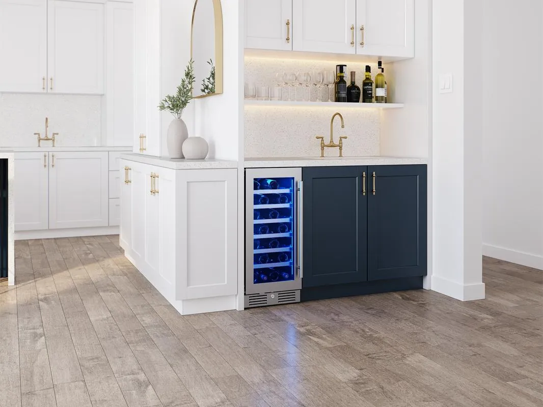 Zephyr PRW15C01CG 15 Single Zone Wine Cooler